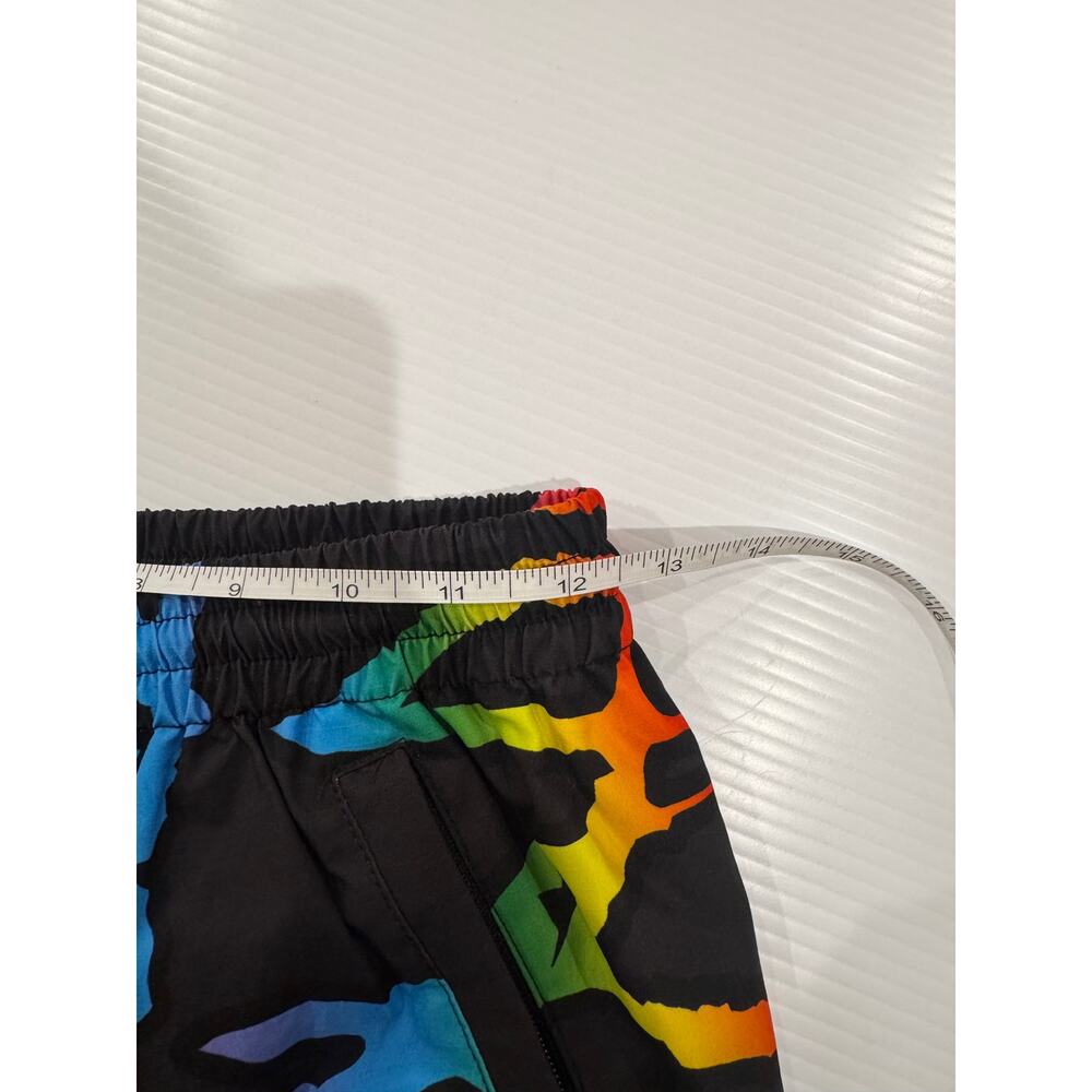 STAYCOOLNYC Electric Beach Rainbow Windbreaker Jogger Pant Black Small Festival - Picture 10 of 16